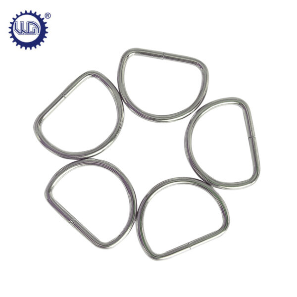 Factory Customized Zinc Nickel Plated D-ring Buckle