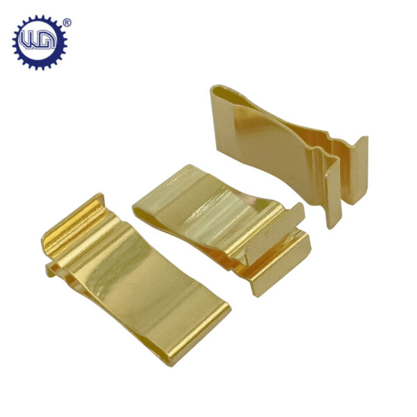 Clips de resorte de contacto eléctrico conductivo chapado en oro a medida